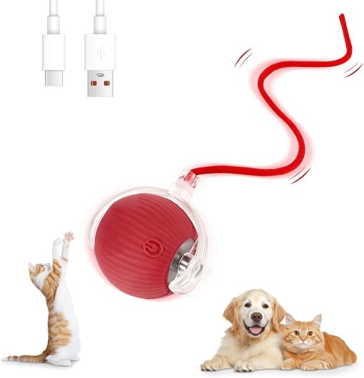 Katzenspielzeug, intelligentes Katzenspielzeug zur Hindernisvermeidung, elektrischer Ball