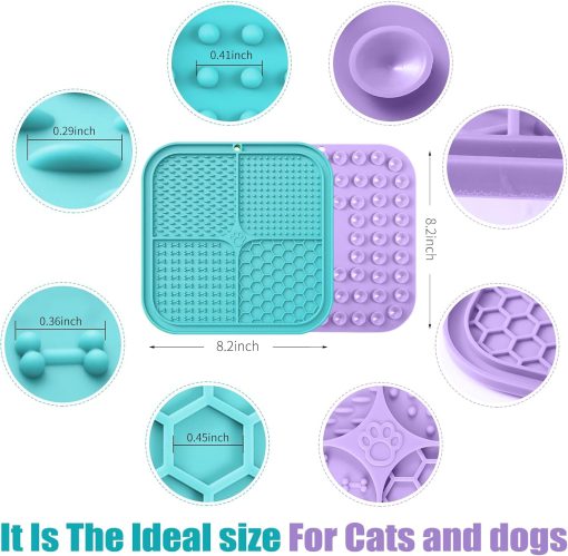 Leckmatte Slow Feeder für Hunde und Katzen (2 Stk.) - Image 2