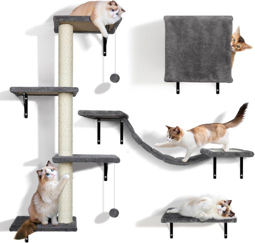 Katzenkletterwand, 10-teiliges Katzenkletterwand-Set