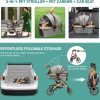 3-in-1 Hundebuggy, faltbar (grau) - Image 8