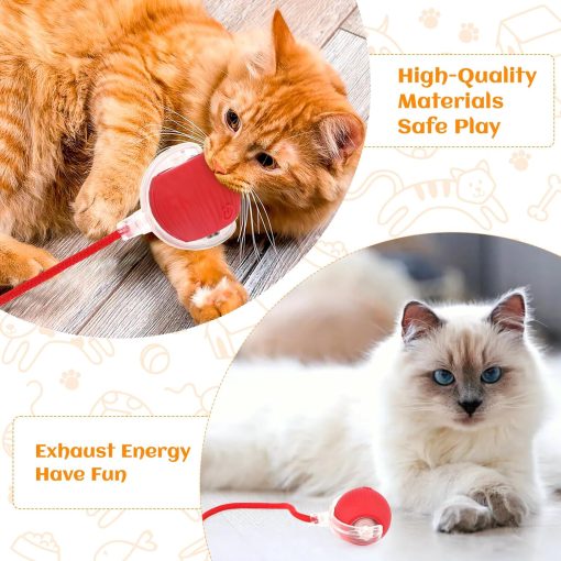Katzenspielzeug, intelligentes Katzenspielzeug zur Hindernisvermeidung, elektrischer Ball - Image 7